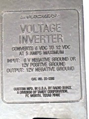 NOS Archer Voltage Inverter 22-129B Converts 6 Volts to 12 Volts (Radio Shack)