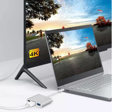 USB C to HDMI Adapter – 4K HDMI Port Multiport AV Converter PD-IN USB-C, USB 3.0