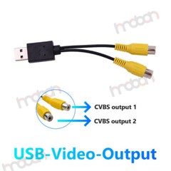 USB to CVBS/HDMI Video Output Box Hub Module Adapter Dongle for Android Stereo