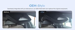 4K Dash Cam for Polestar 2 (2021–2026) WiFi App Control Loop Recording 64GB Card