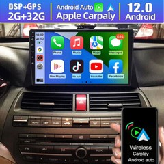 FOR HONDA ACCORD 2008-2012 ANDROID AUTO APPLE CARPLAY CAR STEREO GPS NAVI RADIO