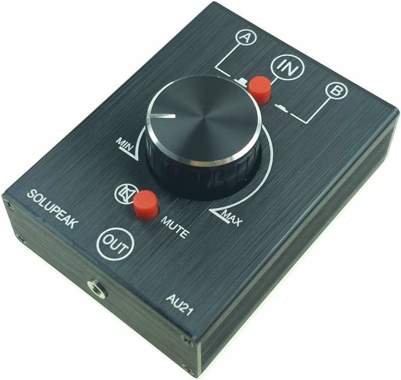 Solupeak AU21 2‑in‑1‑Out 1‑in‑2‑Out Passive RCA Audio Switch – Tested & Working