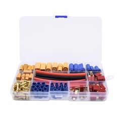 102pcs XT60 / XT90 / EC3 / EC5 / T-Plug Deans /3.5mm Banana Plug Female Conne…
