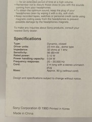 Sony Studio Monitor MDR-V50 Headphones New Package Free Shipping