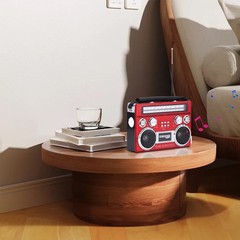 Solar Rechargeable Portable Bluetooth Radio with AM/FM/SW 3-Band Radio RETROBOX