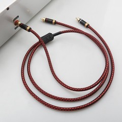 Single RCA Male to 2-RCA Male Gold-Plated Splitter Cable