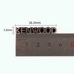 2X KENWOOD speaker Logo Nameplate Badge Replacement Piece 36.5mm X 5.8mm