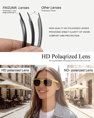 toTravelGear Lemon Yellow Polarized Sunglasses for Women 58mm,