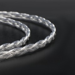 3Cores 5N Silver-plate HiFi Audio Cable Ground Wire Rhodium Plated Y Spade Plug