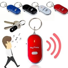 Mini Key Finder Whistle Locator Beeping Flashing Anti-Lost Device for Keys