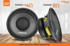 4x PRV Audio 10W650A-4 Midbass ALTO Car Audio 10″ Speakers 4 Ohm 10A PRO 2600W
