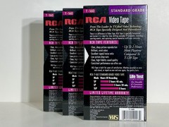 RCA up to 8 Hour Standard Grade T-160 VHS Blank Tape SEALED LOT OF 3