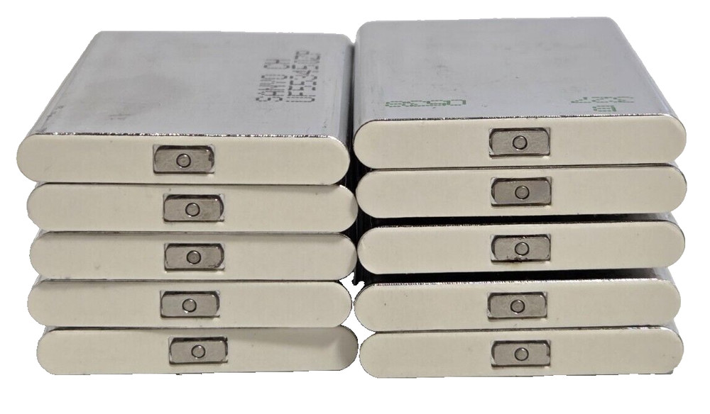 SANYO PRISMATIC lithium ion RECHARGEABLE BATTERY 3.7V 1150MAH(Lot of 10)