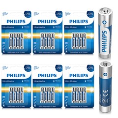 Genuine 100% PHILIPS 24 Packs 1.5v Ultra Alkaline Batteries AAA AA Size New