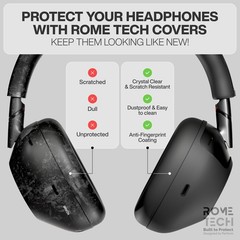 For Sony WH-1000XM6 Silicone Headphone Case 3-in-1 Protective Cover Skin