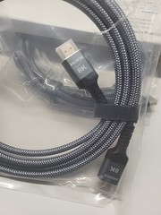TWO 8K@60 HDMI Cable 10FT, 48Gbps 2.1 High Speed HDMI Braided Nylon 4K120 144Hz