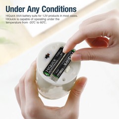 HiQuick AA AAA 2800mAh 1100mAh NiMH Rechargeable Batteries 1.2V + Case Box Lot