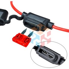 3 Pack 4 Gauge Mini ATC 10A Fuse Holder In Line AWG Wire Copper 12 Volt Blade