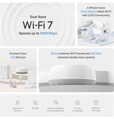 3-PACK TP-Link Deco 7 BE25 Dual-Band BE5000 WiFi 7 Mesh Wi-Fi System NEW SEE BOX