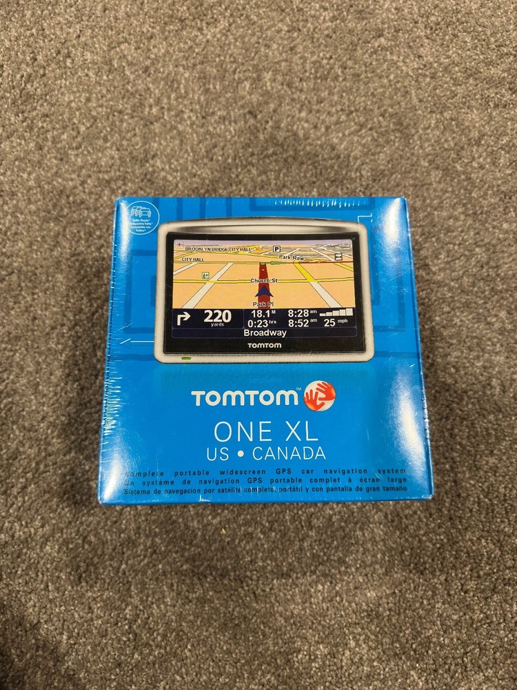 TomTom One XL US Canada Portable GPS Widescreen Navigation System Sealed READ!