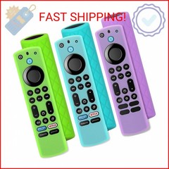 Pinowu Silicone Remote Case (3pcs, Glow in The Dark) for Fire TV Stick 4K Max/In