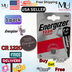1 Pack Energizer CR 1220 ECR1220 Fresh Stock Lithium 3V Battery Exp Date 2033+