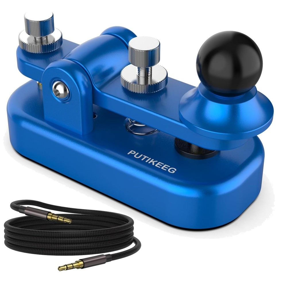 Mini Morse Radio Key Double Paddle with Aluminum Body