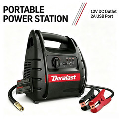 3-in-1 Portable Power Station and 1000 Peak Amp Jump Starter,Fits US 12V Cars