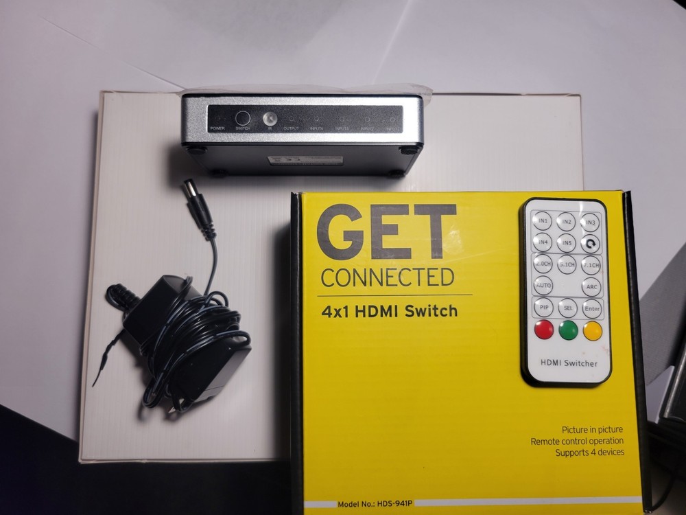 Elekcity 4×1 HDMI Switcher 4K x 2k (30Hz) 1080p (120Hz)