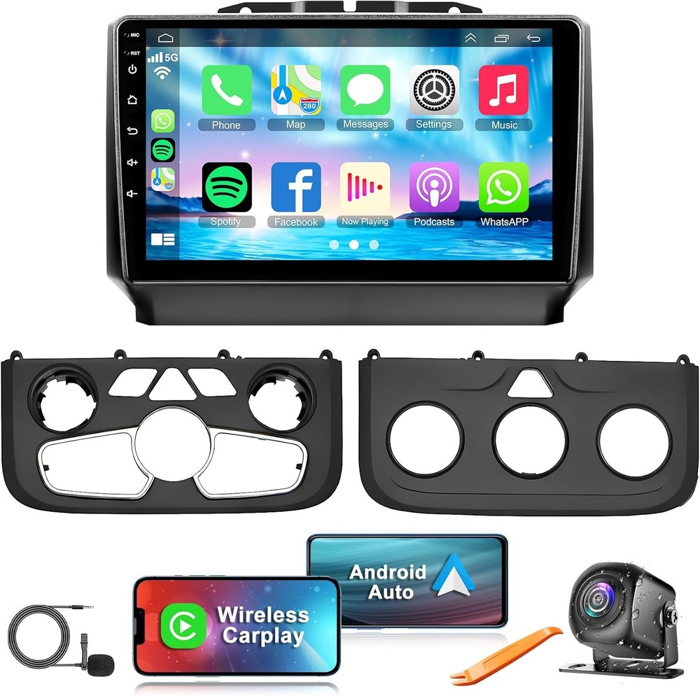 Android 13 Car Radio for Dodge 2013-2018 RAM 1500/2500/3500(Manual & Auto AC)