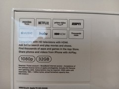 Apple TV (4th Generation) 32GB HD Media Streamer A1625 (MR912LL/A) – Sealed