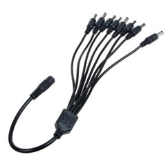 20AWG 1-8 Port Power Split Cord For CCTV Security Camera Q-See Night Owl Zmodo