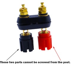 10 Pcs Speaker Terminal Binding Post Power Amplifier Dual 4mm Banana Plug