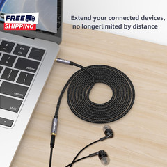 TRRS Headphone Extension Cable 4 Pole 3.5Mm Stereo Jack Male to Female Extension