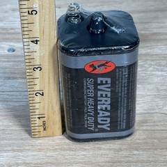 EVEREADY 6V Battery, Super Heavy Duty 6 Volt Battery, 1 Count