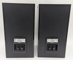 Focal Aria 906 Bookshelf Speakers PAIR Gloss Black 8 Ohm Flax Cone France TESTED