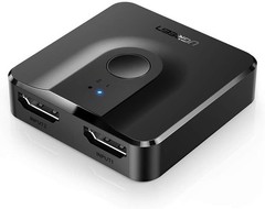 4K@60Hz Bi-Directional HDMI Switch 2-in-1 Out HDR 3D for PS5 Xbox Roku/FireStick