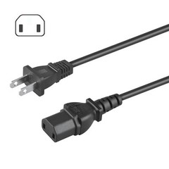 UL 2-Prong Power Cord For Focal CUB2 CUB3 SUB6 SUB 1000 F 700 V Subwoofers Cable
