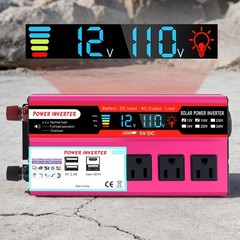 Car Power Inverter 5000W DC 12V To AC 110V Pure Sine Wave Solar Converter 4 USB