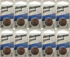 New 12 x Pcs Energizer CR2450 ECR2450 3V Lithium Coin Cell Button Battery Fresh