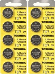 100 New Original Toshiba CR2032 CR 2032 3V LITHIUM BATTERY BR2032 DL2032 Remote