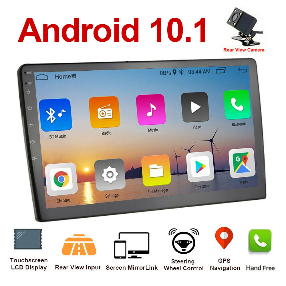 10.1″ Car Radio Stereo 2 Din Android 10 GPS WiFi BT with Backup Camera Quad Core