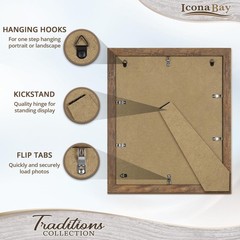 Icona Bay – 11×14 Chestnut Brown Picture Frame – Rustic 11×14,