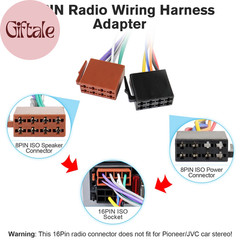 16Pin-24Pin Radio Wiring Harness Adapter Kit Compatible with Ford F-150 F-250 F-