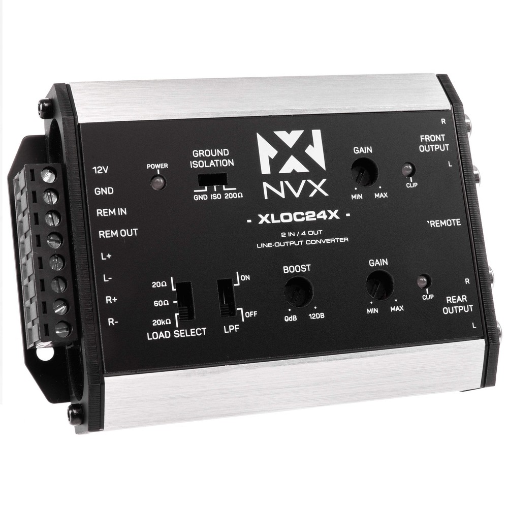 NVX XLOC24X 2 inputs / 4 outputs Line Output Converter with Remote Level Control