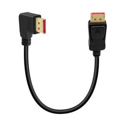 8K@60Hz 90 Degree DisplayPort 1.4 Cable Male to Male 6FT Right Angle DP Cable