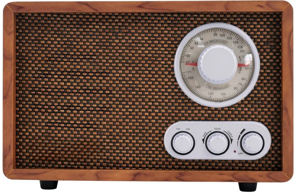 LoopTone AM FM Classic Retro Radio with Bluetooth Speaker