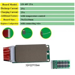 48V-13S-15/20/25/35A Li-ion Battery BMS PCB PCM Balance Circuit Board For E-Bike