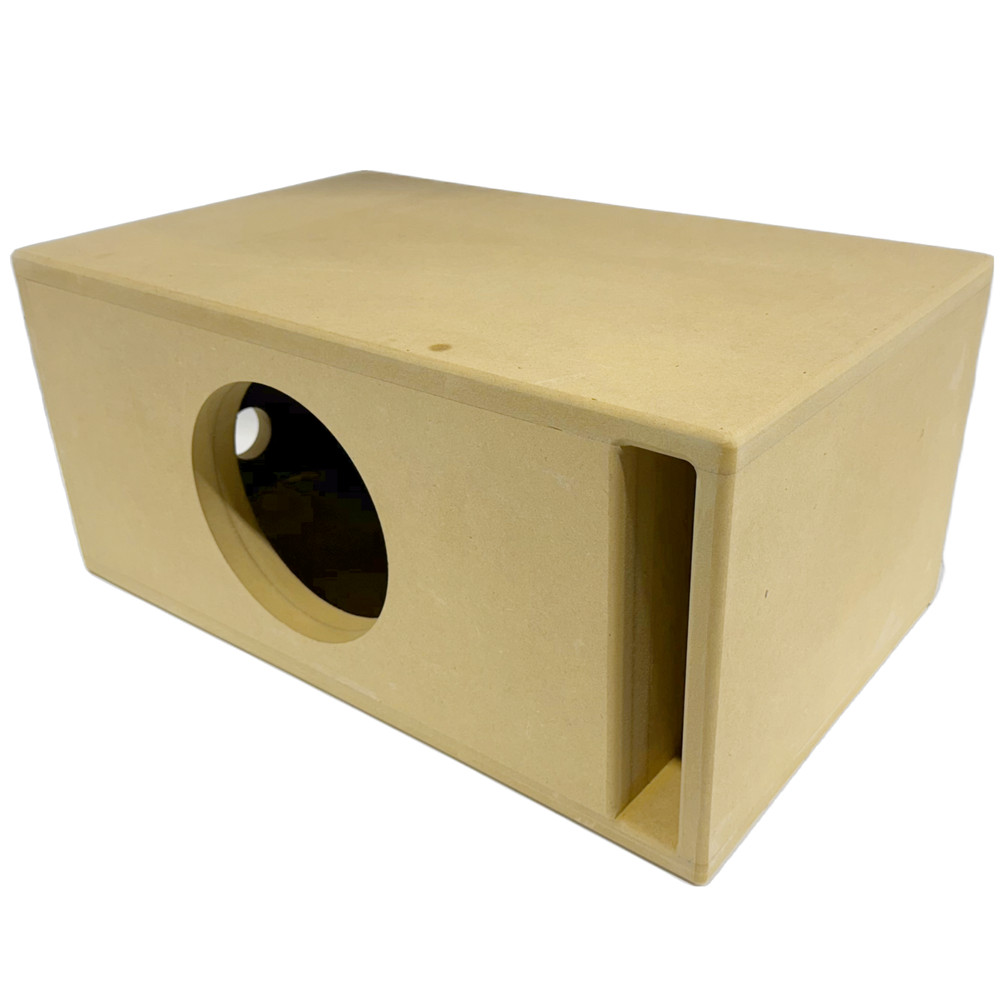 Single 1×8″ Spl Edition Vented Subwoofer Box Ported MDF 3/4 Double Baffle