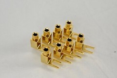 NEW 8 Pcs Total Hi-end Banana to Spade Adapter Plug/Speaker Cable Connector US